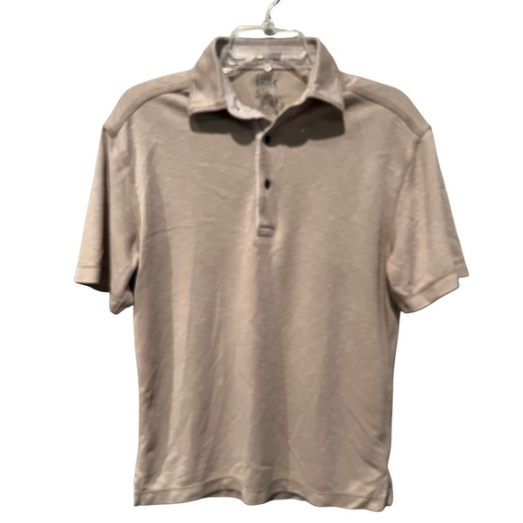 Blue Pronto Uomo Other - Blue by Pronto Uomo Tan Textured Modern Fit Polo Shirt